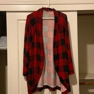 Plaid cardigan